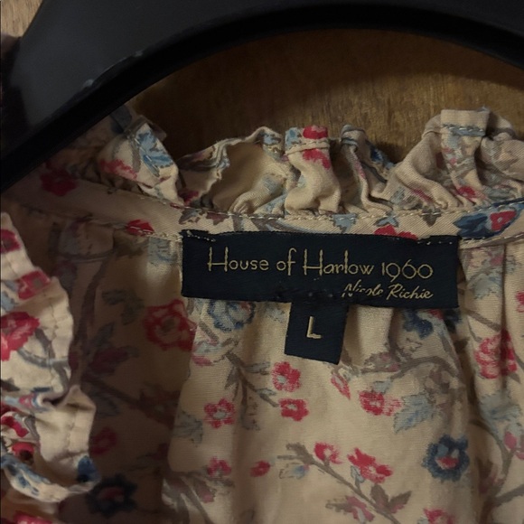 House of Harlow 1960 Floral Cotton Blouse - Picture 2 of 5
